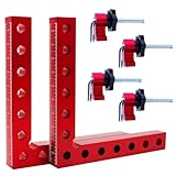 Winkelspanner 90° Positionierklemme OBDKCAN Rechtwinklige Messklemme für Zimmermannswerkzeug,140mm Holzbearbeitungsklemme mit Präzisionswinkel (2 Stück 140mm Holzbearbeitungsklemme)