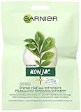Garnier Gesichtspeeling, Konjac Schwamm Pickel entfernen, Konjac Pflanzlicher Reinigungs-Schwamm, 1 x 1 Stück