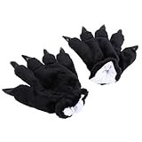 ibasenice Plüsch Dino handschuhe Cartoon Design Warm Gefüttert Lustige Dinosaurier klauen Rollenspiel kostüm Zubehör Winterhandschuhe für Outdoor Camping und Party