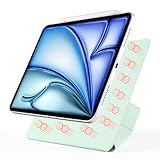 Magnetische Schutzhülle für iPad Air 27,9 cm (11 Zoll) M3/M2 (2025/2024), kompatibel mit iPad Air 5. / 4. Generation, Smart-Folio-Hülle mit dreifach faltbarem Ständer, automatische Wake