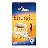 Meßmer ENERGIE I Kräutertee mit Ingwer & Holunderblüten I 20 Teebeutel I sanft-würziger Geschmack