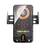 Wireless Car Charger - Charging Stand for Multiple Devices | Zinc Alloy Cradle with Rotation Head, Wireless Charging Base, Vent Windshield Mount for Business Trip Weekend Getaway, 4.57x2.44x2.64inch