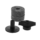 NOLITOY 2stücke Schlagzeugfilz-pad Mit Filze Für Splash Und Ride-becken Runde Weiche Pads Geräuschreduzierung Und Vibrationsschutz Ersatzteile Für Schlagzeug-kit