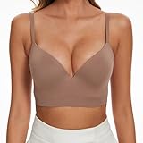 SEAGETTINO Nahtloser Push Up BH für Frauen Strap Multiway Convertible T-Shirt BH Tiefer V-Ausschnitt Bügel Plunge BH