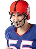 Funidelia | American Football Helm für Herren Rugby, Quarterback, American Football, Berufe - Zubehör für Erwachsene, Zubehör für Kostüm - Schwarz