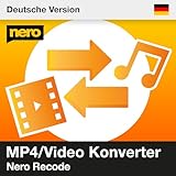 Nero Recode | Audio & Video Converter Software | MP3 Converter | MP4 Converter | DVD rippen & Video komprimieren | Formate: MP4, AVI, MOV, MP3, WAV, FLAC | Unlimitierte Lizenz | 1 PC | Win 11/10/8/7