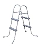 BEST.WAY, Schwimmbadtreppe für den Außenbereich, Höhe: 84 cm, Metallstruktur 58430.