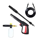 Spritzpistole, Hochdruck-Schaumpistole Schlauch-Kit Hochdruckreiniger Sprühpistole Schaumkanone Schneeschaumlanze Schäumer Schlauchdüse for(Type D)