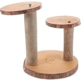Ciieeo Pflanzenständer Holz 3 Ebenen Blumentreppe für Sukkulenten und Kakteen Balkonregal als Pflanzgefäß Halter für Zimmer und Garten