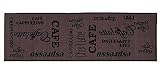 andiamo Küchenläufer Espresso Kurzflor Läufer Küchenteppich - Teppich Küche 57 x 120 cm braun