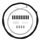 Fahrrad Schaltzug Set – 2m Schaltzughülle, 4 Schaltinnenzüge aus verzinktem Stahl, Endkappen & Zubehör – Kompatibel mit MTB, Rennrad, Faltrad – Schaltzug Ersatz für Vorder- & Hinterradschaltung