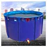 Zusammenklappbarer runder Segeltuchteich mit Halterung – einfache Installation für Koi-Farm und Bewässerung im Freien