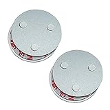 meioro Magnetbefestigung Rauchmelder,Magnet Befestigung für Rauchwarnmelder,DREI Magneten Sorgen Dafür,DASS Große Saug und 10 Jahre Lebenszeit Lebensdauer Gleich wie Rauchsensoren(2Stk)