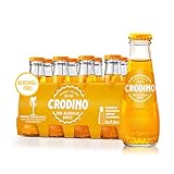 Crodino alkoholfreier Aperitif, 8 x 98 ml – Italienischer Classic Aperitivo ohne Alkohol, über 30 Kräuter- & Fruchtextrakte, erfrischend & prickelnd, stilvolle Glasflaschen