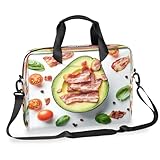 WowPrint Avocado Speck-Laptop-Tasche, Laptoptasche, Computer-Handtasche, Aktentasche, Kuriertasche, Schultergurt, für 33-40,6 cm (13 - 16 Zoll)