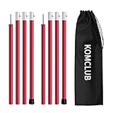 KOMCLUB Zeltstangen Tarpstangen -Teleskopstangen aus Aluminium für Zeltfliegen Tarps, Leichte, Einstellbare Ersatz-Zeltstangen Outdoor-Sport-Camping 2m