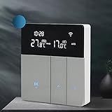 Kavolet WLAN-Thermostat, intelligentes Thermostat für Wasserheizung und Gaskessel, programmierbares digitales Thermostat mit LCD-Display, App und Sprachsteuerung, Konstanttemperaturregler, Frostschutz