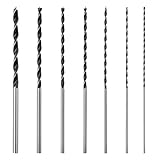 ALTcompluser 7 Stück Extra Lange Holzbohrer Bohrer Set 4 mm, 5 mm, 6 mm,7 mm, 8 mm, 10 mm, 12 mm Holzbohrer HSS Spiralbohrer zum Bohren für Die Holzbearbeitung Manuelle(300 mm)