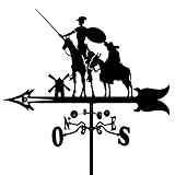 Hofdekoration, Wetterschutz, Retro-Metall-Gartenpfahl, Wetter, professionelles Messwerkzeug, Richtungsanzeige, Outdoor, Garten, Hof, Dachhalterung, einfache Handhabung, Ritter