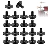 20 Stück Beckenhüllen für Trommelbeckenständer, Kunststoff Beckenhülsen, Filz Hi-Hat-Becher Trommel, Cymbal Stand Sleeves für Percussion Instrument, Beckenständerhülsen für Shelf Drum Kit