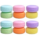 12 Stück Reiseflaschen Töpfe 10 ml Macaron Reisebehälter Kosmetikbehälter Gläser mit Deckel für Cremes Make-up Probe Glitzer Nail Art Aufbewahrung