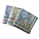 Baumwoll-Taschentücher, elegantes Muster, stilvolles Gewebe, Herren-Taschentuch, perfekt für Zuhause und Reisen, schweißabsorbierend (1 Stück)