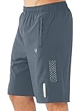 NORTHYARD Sportliche Laufshorts für Herren, schnelltrocknend, Workout-Shorts, 17,8 cm/12,7 cm/22,9 cm, leicht, Sport, Fitnessstudio, Basketball, Tennis, Wandern, Coolgrey, Mittel