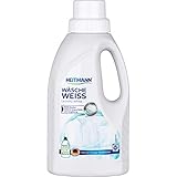 Heitmann Wäsche Weiß flüssig: Weißkraftverstärker für vergrauter Wäsche, Flüssigwaschmittel, Wäscheweiß, 500ml Flasche, 1er pack