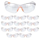 Kurtzy 12-er Pack Schutzbrille Arbeitsschutzbrille - Arbeitsschutzbrille mit Gummieinsatz - Safety Glasses - Arbeitsbrille Labor - Schutzbrille Schießsport - Staubschutzbrille