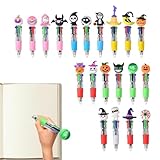 Kugelschreiber - 20 Stück Cartoon Geist Kürbis Hexe Kugelschreiber - 4-Farben Ergonomische Schnell Trocknende Halloween Bürobedarf Für Lehrer Schreiben Studium Schule Tagebuch Aktivitäten