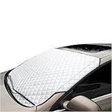 Frontscheibenabdeckung Auto, Windschutzscheiben Abdeckung, Hochleistungs Ultra Dick Schutzabdeckung Schnee EIS Frost Staub Wasserbeständig UV, Flexible Größe für SUV LKW Auto