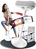 CLOUVOU Nexus Bürohocker ergonomisch [ORIGINAL] Stehhocker höhenverstellbar von 57cm bis 82cm - Ergonomischer Hocker Büro - Wackelhocker zur Stärkung des Rückens - Ergonomische Stehhilfe Büro