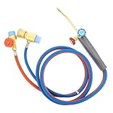 Sewroro Amerikanischer Kleiner Sauerstoff Schweißbrenner mit 2m Schlauch Flexibler Propan Lötbrenner für Präzises Löten in Kleinen Räumen