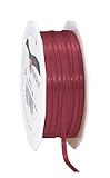PRÄSENT C.E. Pattberg Satin Bordeaux, 50 m Satinband zum Einpacken von Geschenken, 3 mm Breite, Geschenkband zum Dekorieren & Basteln, Dekoband, Anlass