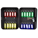 WOTZOV Schlüsselkasten mit Code, Schlüsselschrank mit Haken, Wandmontage, digitaler Sicherheits-Schlüssel-Organizer, Metall-Schlüsselbox, sichere Aufbewahrung, Zahlenschloss für Zuhause, Büro,