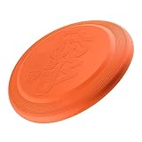 HAPINARY Hunde- Interactive Dog Toys Dog chew Toy Dogs Toys dogfrisbee hundefrisbee Welpe Haustier tragbare Flugscheibe Multifunktions-Hundescheibe TPU Orange