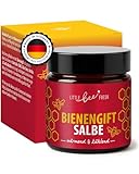 little bee fresh Bienengiftsalbe aus Deutschland (wärmend & kühlend) mit Arnika, Chili, Teufelskralle, Aloe Vera & Shea Butter | hochdosierte Bienengift Creme | 100% Imkerqualität
