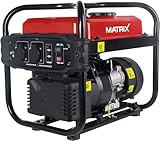 Matrix Notstromaggregat Benzin 2000 Watt Inverter Stromerzeuger Benzin Generator Stromaggregat tragbar Stromgenerator IG 2000i | 4 Takt | 2x230V | leicht 21,5kg Gewicht