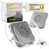 GARDIGO® Spinnenabwehr Ultraschall 2er Set I 27 kHz I 25m² I Anti Spinnen Stecker I Ultraschall Schädlingsbekämpfer für die Wohnung gegen Spinnen I Insektenabwehr Insektenstecker Ungezieferabwehr