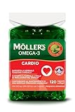 Moller’s ® | Omega 3 Cardio | Konzentriertes Fischöl, reich an Omega-3-Fettsäuren (EPA und DHA) | Für normale Herzfunktion | 120 omega-3 Softgel Kapseln