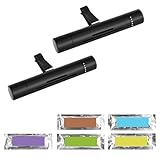 2 Stück Auto Lufterfrischer-Auto Duft Innenraum, Enthält 2 Schwarz Autozubehör Innenraum Und 10 Ersatzkerne, Wohnzimmer Und Büro Verfügbar