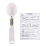 BuyWeek Digitale Löffelwaage, 500g/0,1g Hochpräzise Küchenwaage LCD Display Elektronische Digitalwaage Küche Messlöffel