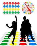 TPZORJX Lustige Spiele für Kinder und Erwachsene, für Twister-Spiele, Partyspiele für Kinder ab 6 Jahren, Twister-Spiele, Teamspiele, interaktive Spaßspiele für Familien mit Matten (Bodenspiele)