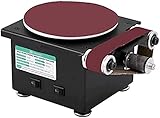 Mini-Tellerschleifer, 6-Zoll-Elektro-Polierschleifer, Elektro-Messerschärfer Mit Schleifband Für Holzhandwerk Metall Steinschleifen