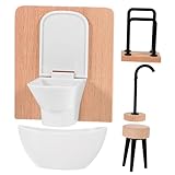 FELTECHELECTR 5 Stück Miniatur Badezimmer Zubehör Für Puppenhaus Puppenhaus Miniatur Badewanne Badezimmer Dekoration Und Requisiten Für Kreative Spielwelten