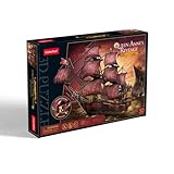 CubicFun 664040 3D Puzzle, Queen Annes Revenge, Blackbeards Flaggschiff, Piratenschiff Bausatz, Modellbausatz mit 391 Teilen, Modellbau ab 10 Jahren
