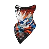 WZYCWB Gepunktete Passionsfrucht gemusterte Sportmaske geeignet für Radfahren, Wandern, Camping und andere Outdoor-Aktivitäten., Spritzfarbe, Einheitsgröße