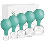5 Stück Schröpfglas aus Echtglas Schröpfglas für Massage,Verschiedene Größen.