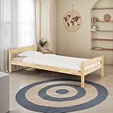 IDIMEX Einzelbett Boris aus Kiefer Massivholz 90x200 cm, Natur - Bett Kinderbett Jugendbett Holzbett Massivholzbett Landhausbett Gästebett