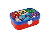 Mepal - Brotdose Kinder Campus - Bento Box Kinder - Brotdose Kinder mit Fächern & Gabel - Meal Prep Box mit Clip-Verschluss - BPA-frei & Spülmaschinenfest - 750 ml - Avengers
